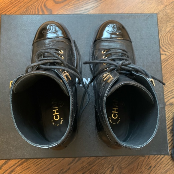 CHANEL Lace-Up Boots - Picture 3 of 9